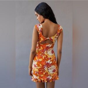 New with Tags: Urban Outfitters Floral Orange and Yellow Women's Dress